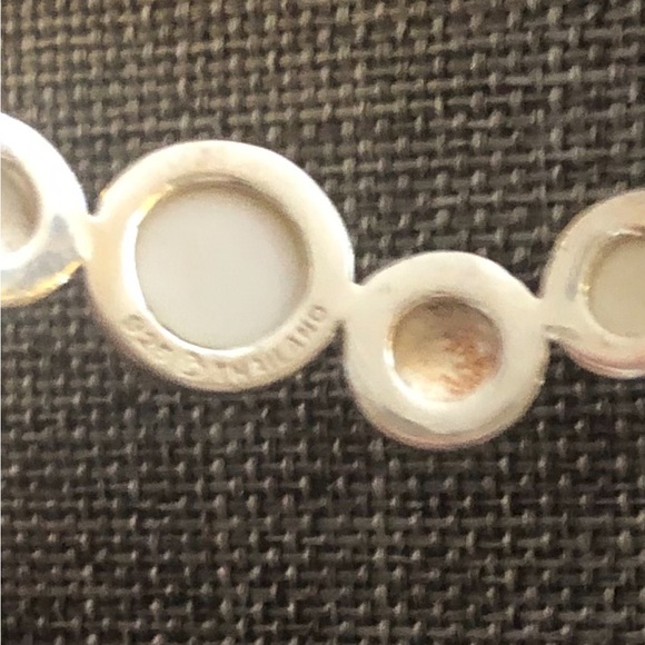 Chic White and Silver Women's Bracelet - Picture 4 of 4